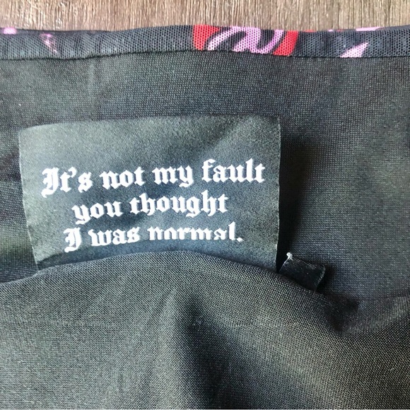 KILLSTAR Devilish Leggings Womens Size XXL Black Red Mesh Pants Witchy Goth Fun - Picture 11 of 12